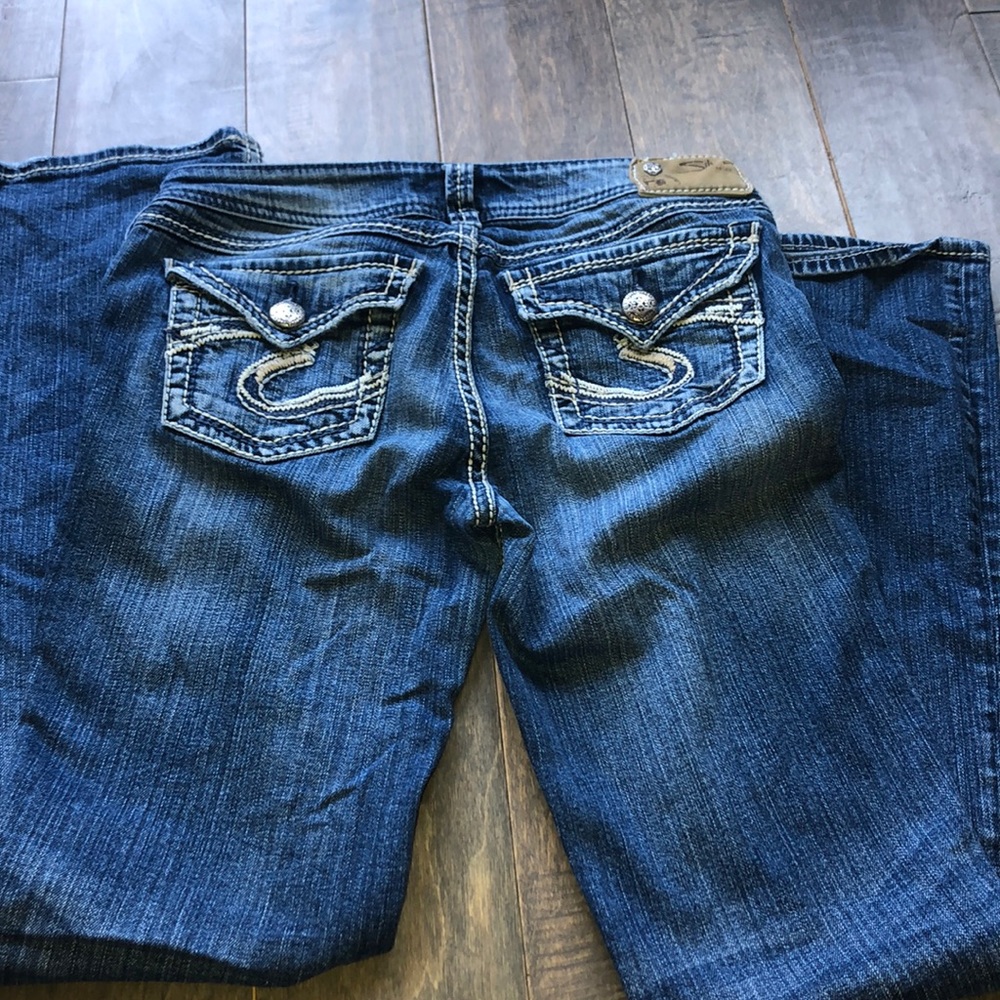 Silver women’s jeans